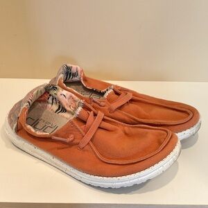 Hey Dude Men's Burnt Orange Slip-On Loafers